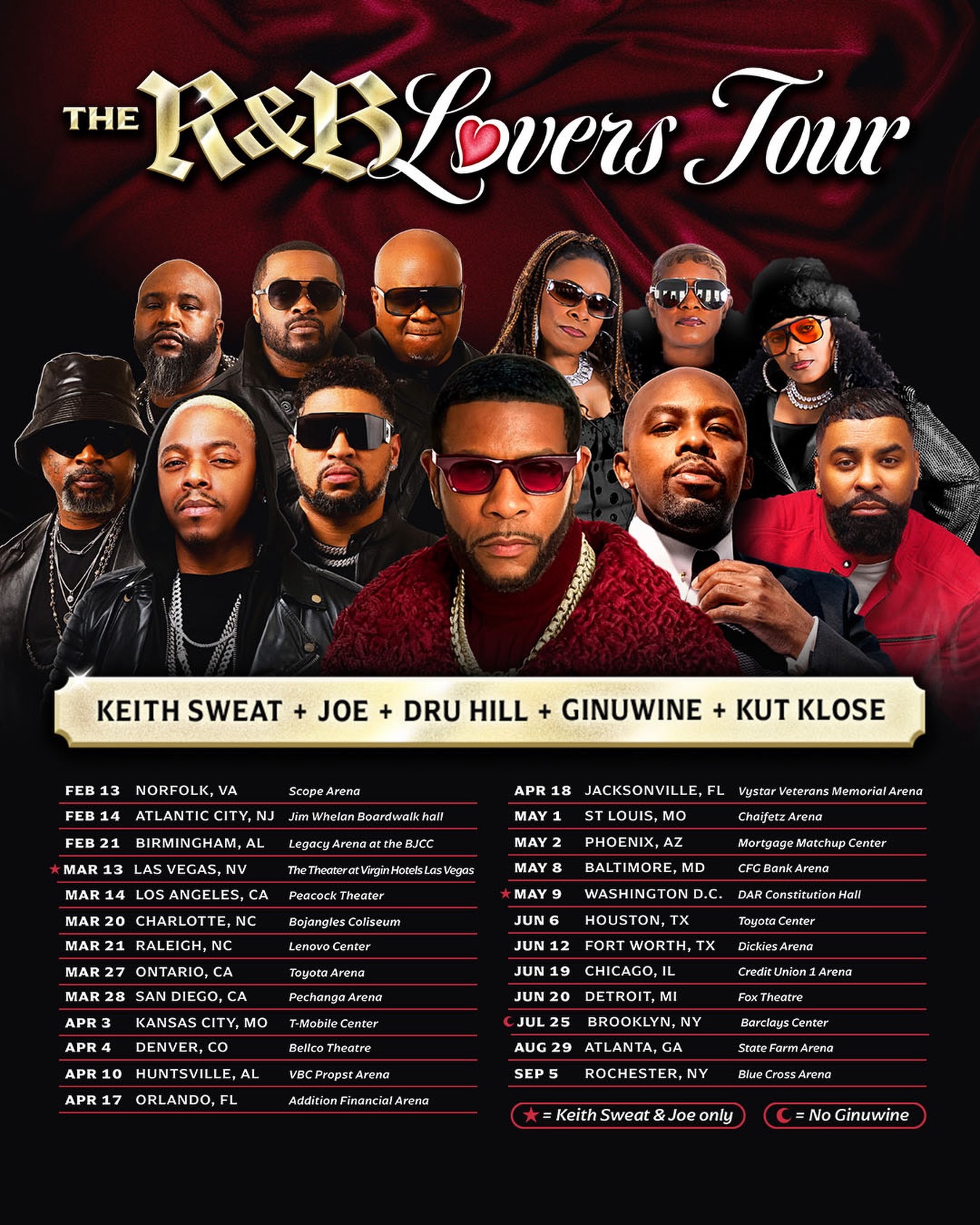 Dru Hill The R&B Lovers Tour Poster 2026